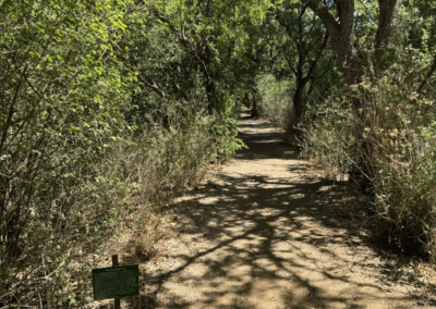 Image of a sign with history about the Railroad.